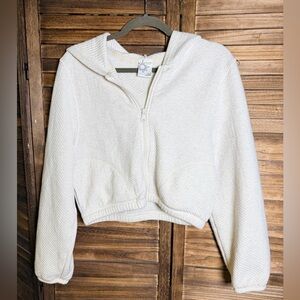 Aerie Cream Textured Hoodie!